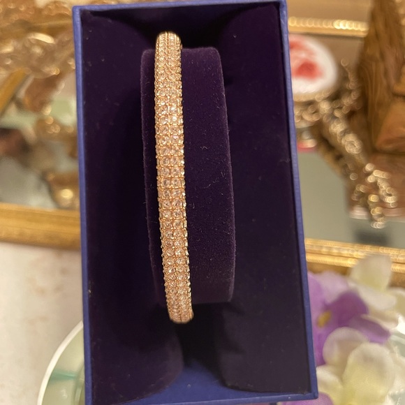 Swarovski Jewelry - Swarovski Rose Gold Crystal Bangle